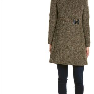 Via Spiga  funnel neck tweed coat size 4